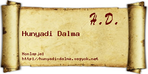 Hunyadi Dalma névjegykártya